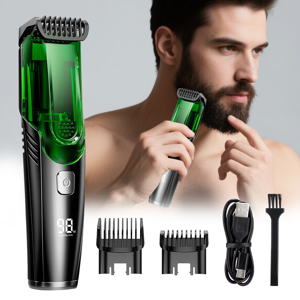 Men'S Grooming Vacuum - Aparador de barba masculino sem fio,