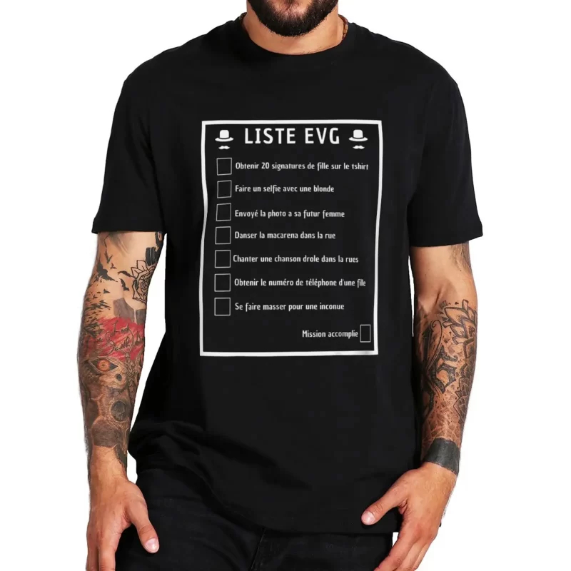 Men'S Grooming Checklist - Camiseta Masculina de Manga Curta para