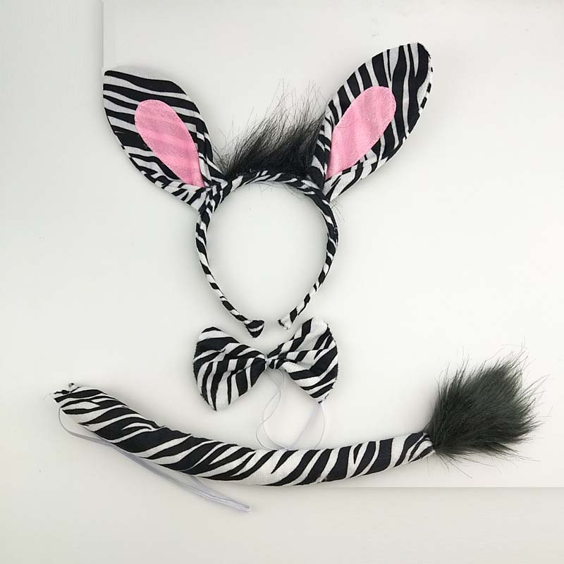 Men'S Grooming Tape - Zebra Ear Headband para homens e