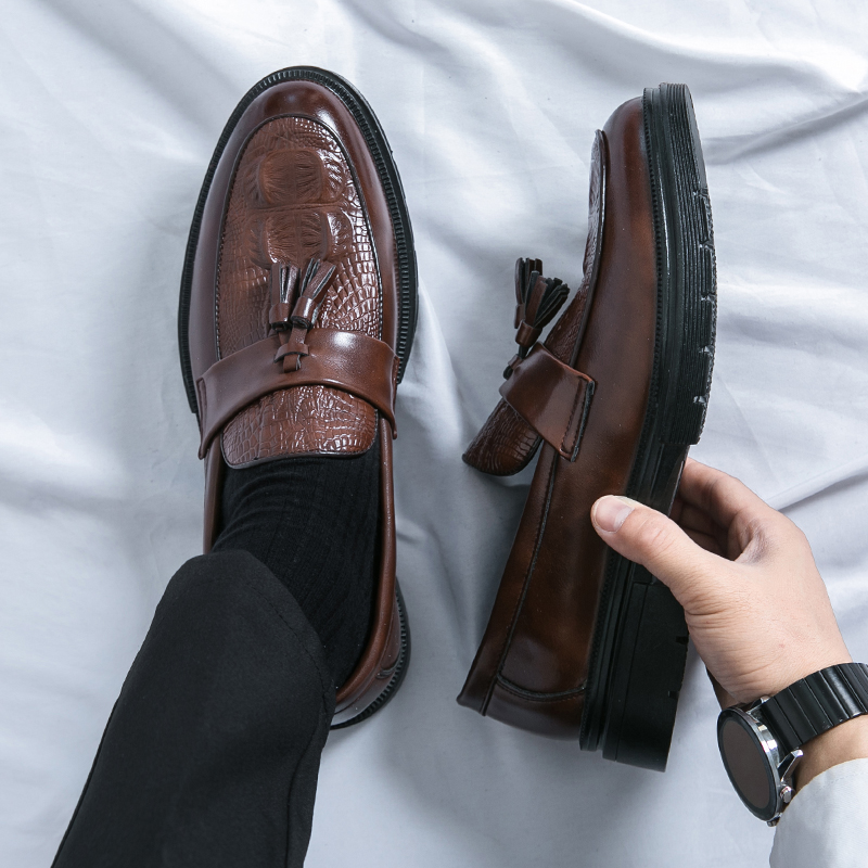 Men'S Grooming Brands - Sapatos masculinos de couro moda primavera