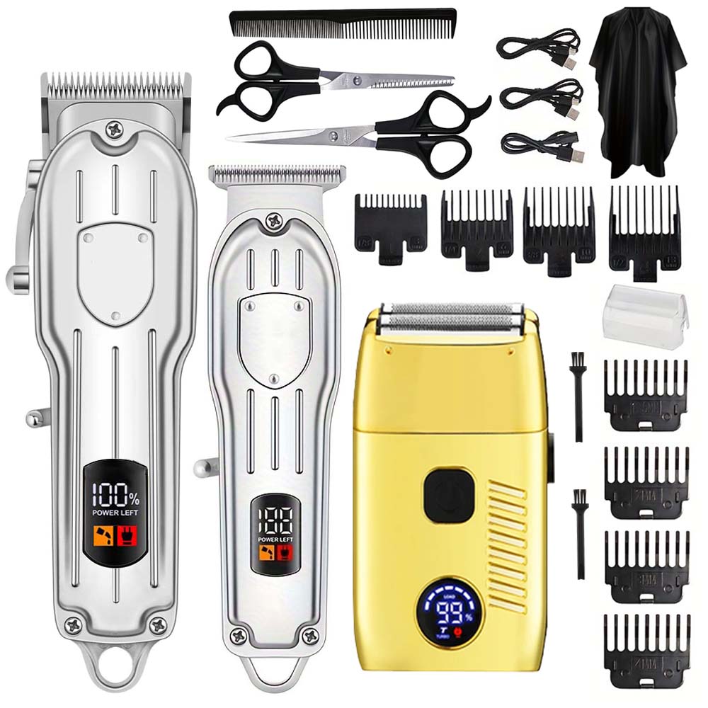 Men'S Grooming Set - Máquina de Cortar Cabelo Elétrica para