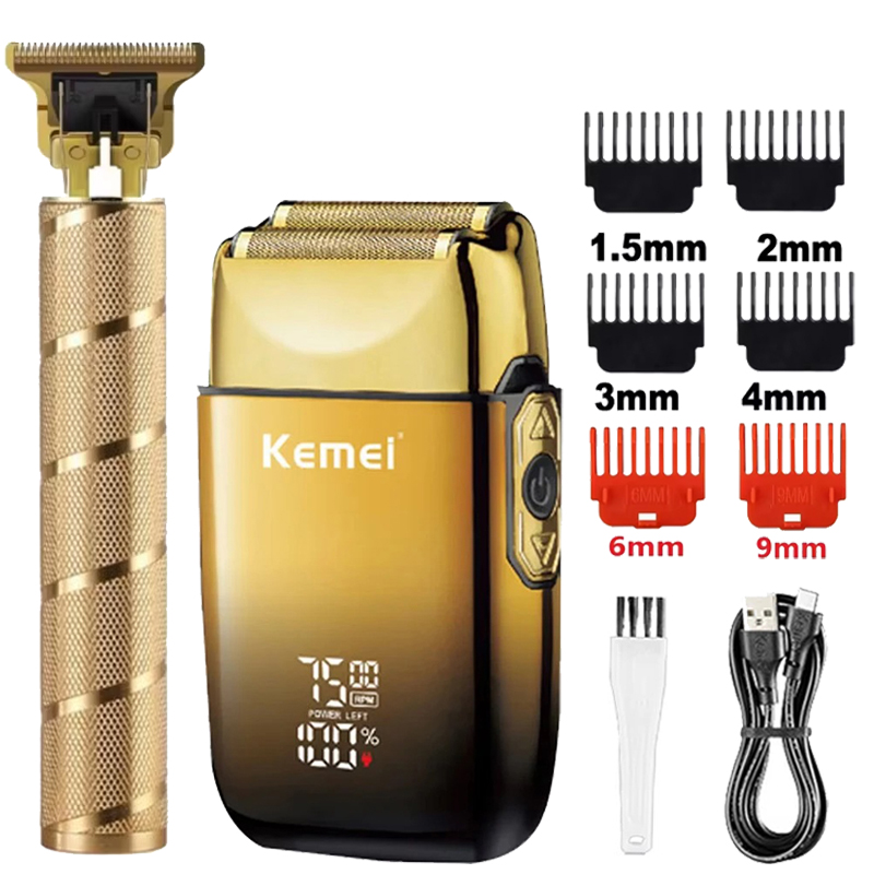 Men'S Grooming Shaver - Aparador de Cabelo Kemei KM-TX10 T9,