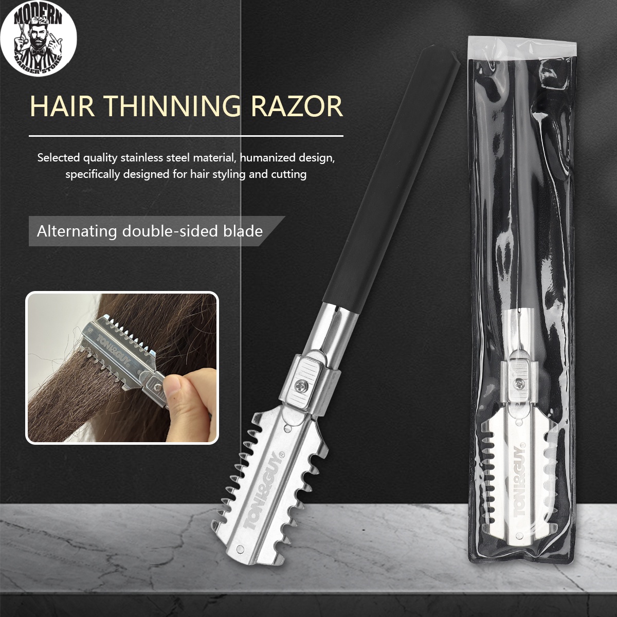 Men'S Grooming Tape - Navalha de Barbear de Dupla Lâmina
