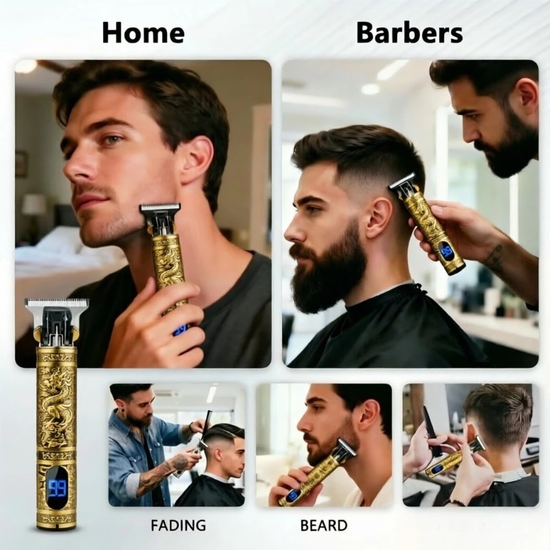 Aparador de Barba Elétrico T9  - Men'S Grooming Set avaliação e preço