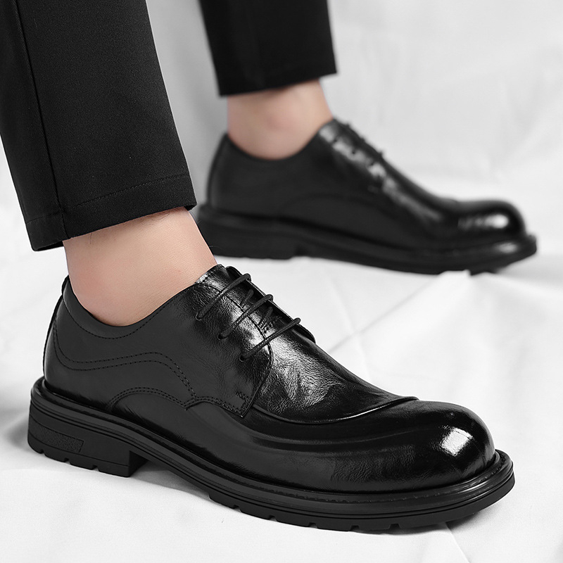 Sapatos de Couro Genuíno Marro - Men'S Grooming Daily avaliação e preço