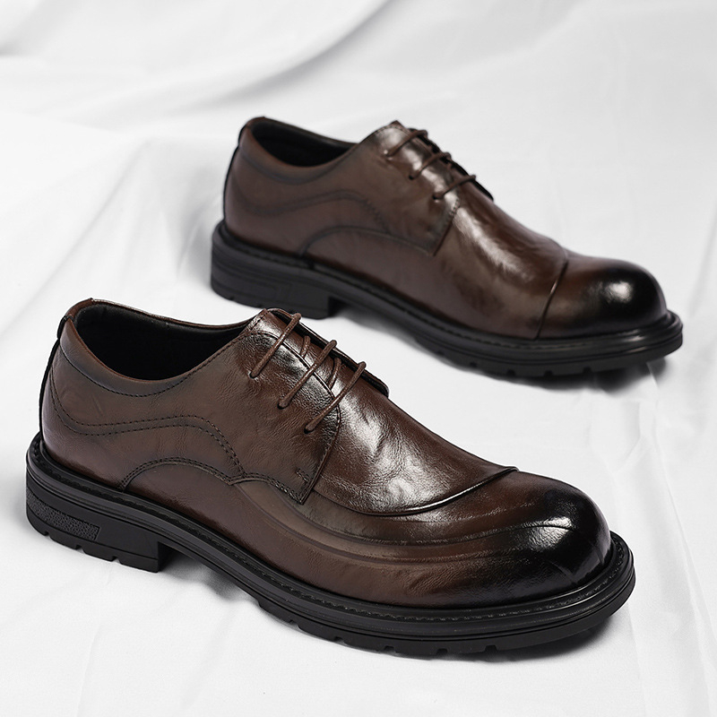 Sapatos de Couro Genuíno Marro - Men'S Grooming Daily avaliação e preço
