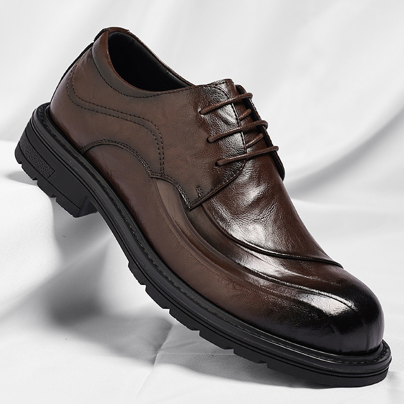 Sapatos de Couro Genuíno Marro - Men'S Grooming Daily avaliação e preço