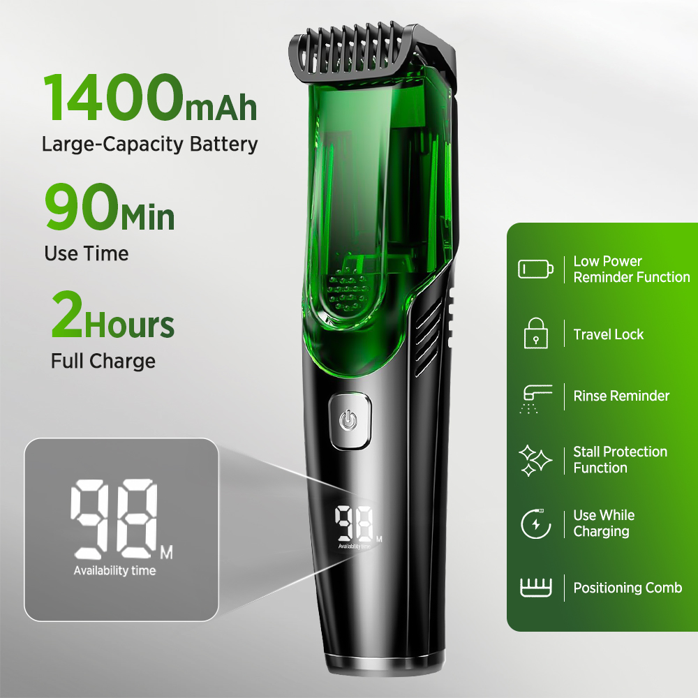 Aparador de Barba Elétrico Sem - Men'S Grooming Vacuum avaliação e preço