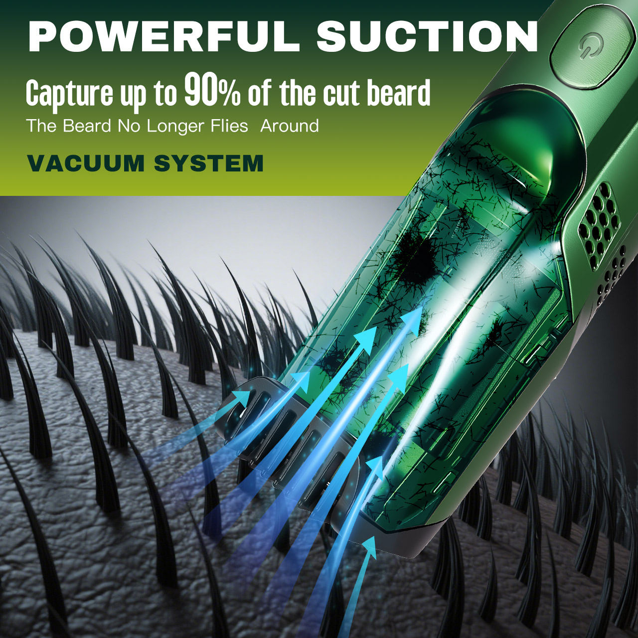 Aparador de Barba Sem Fio Soli - Men'S Grooming Vacuum avaliação e preço