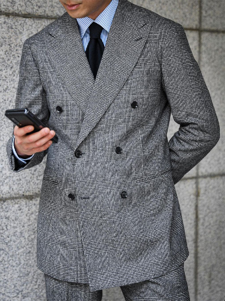 Terno masculino xadrez de negó - Men'S Grooming Daily avaliação e preço