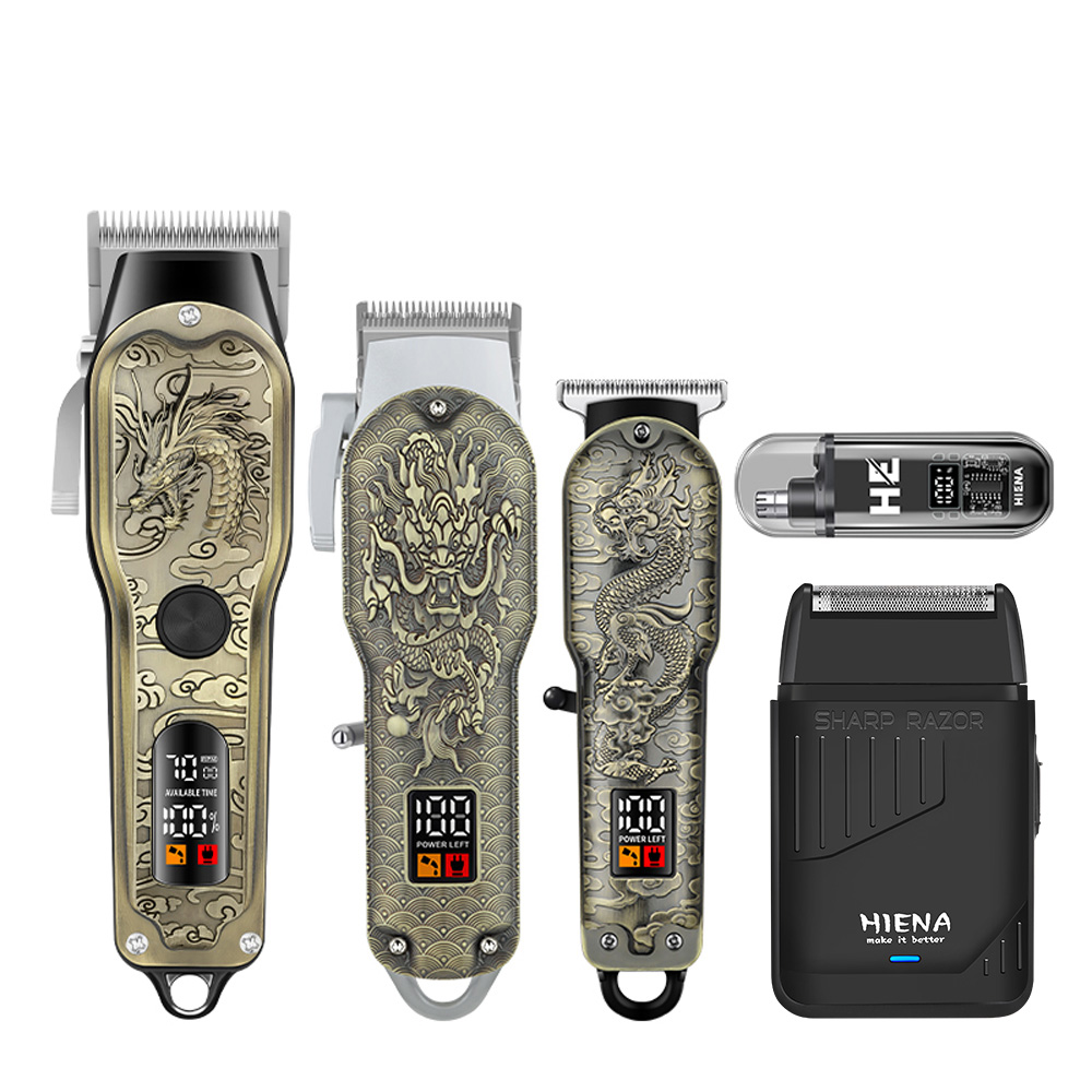 HIENA 5 Peças: Máquina de Cort - Men'S Grooming Shaver avaliação e preço