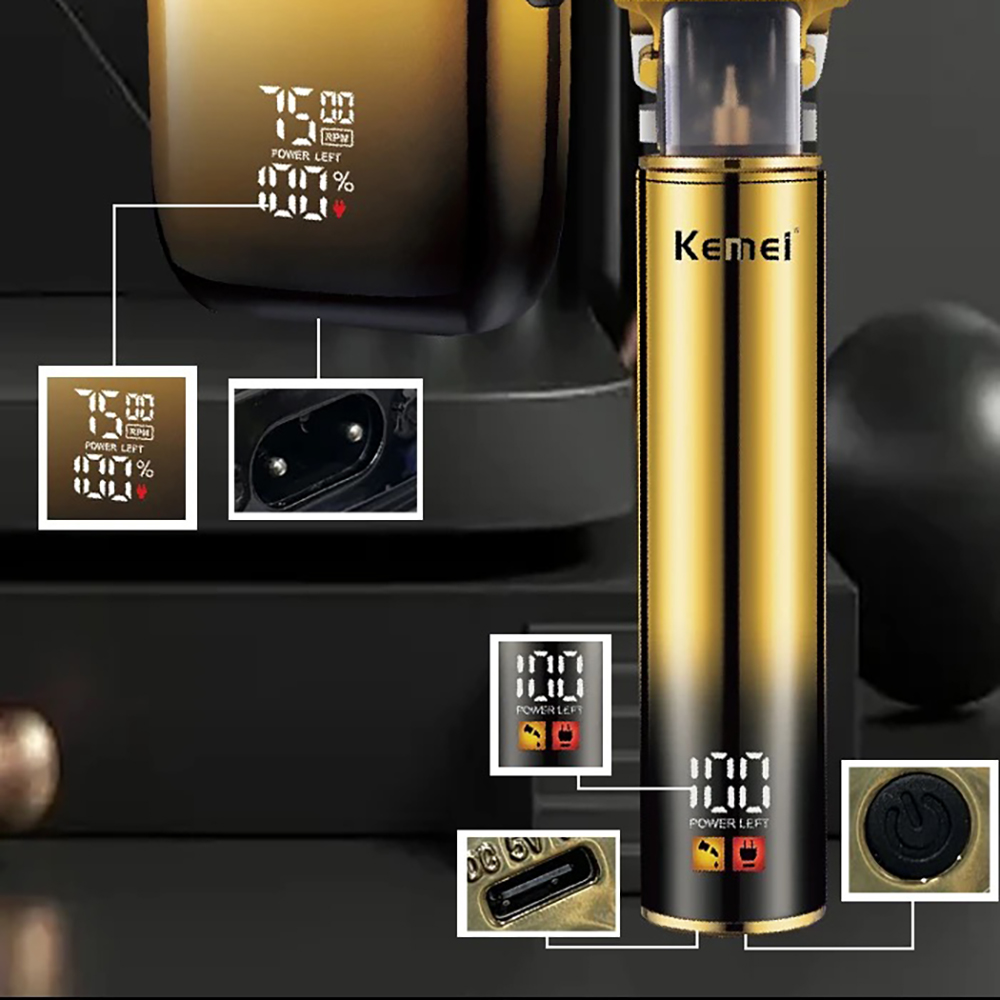 Kemei aparador de cabelo elétr - Men'S Grooming Shaver avaliação e preço